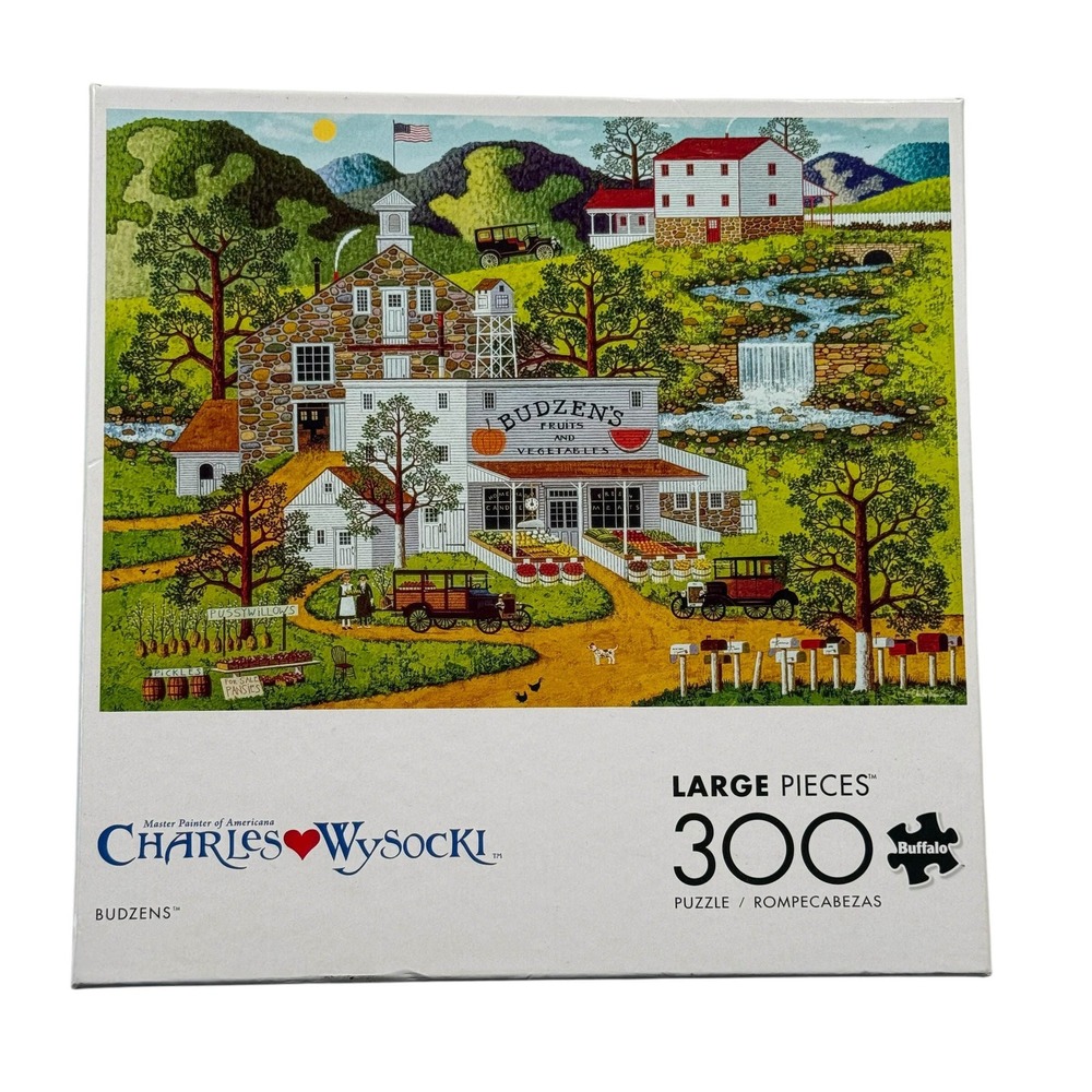 Buffalo Games Charles Wysocki Budzens 300 Large Piece Jigsaw Puzzle Complete